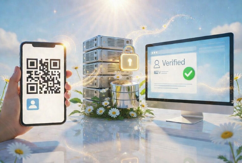 Building a Secure QR-Based Employee Verification System Without a Database